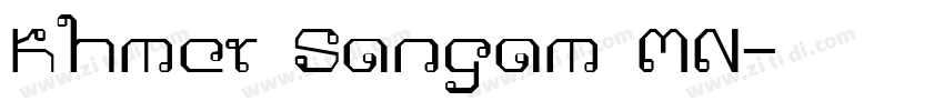 Khmer Sangam MN字体转换
